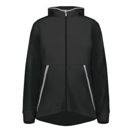 Augusta Sportswear 6860 Women's Eco Revive™ Polar Fleece Hooded Full-Zip Jacket