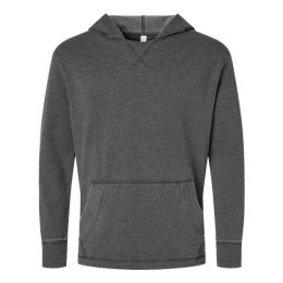 LAT 6936 Unisex Vintage Wash Fleece Hoodie Sweatshirt