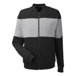 Nautica N17928 Unisex Anchor Fleece Colorblocked Bomber Jacket