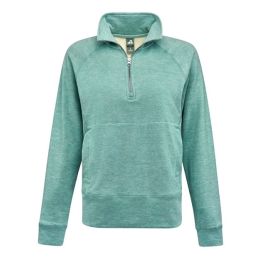 J. America 8743 Women's Electric Fleece Quarter-Zip Sweatshirt