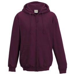 AWDis JHA050 Unisex Midweight College Full-Zip Hooded Sweatshirt