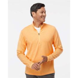 Adidas A554 Men's 3-Stripe Quarter-Zip Sweater Pullover
