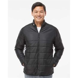 Adidas A570 Men's 3 Stripe Puffer Full-Zip Jacket