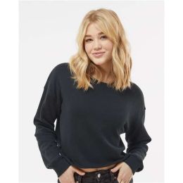 Independent Trading Co. AFX24CRP Women's Lightweight Crop Crewneck Sweatshirt