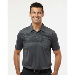 Adidas A585 Men's Camo Chest Print Polo