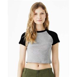 BELLA + CANVAS 1201 Women's Micro Rib Raglan Baby Tee