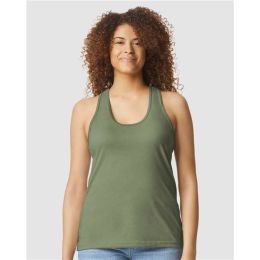 Gildan 64220LCVC Women's Softstyle® CVC Racerback Tank Top