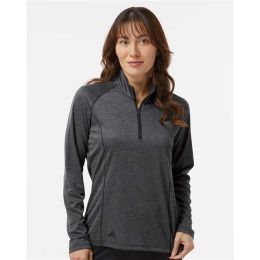 Adidas A594 Women's Space Dyed Quarter-Zip Pullover