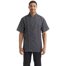 Artisan Collection by Reprime RP906 Unisex Zip-Close Short Sleeve Chef's Coat