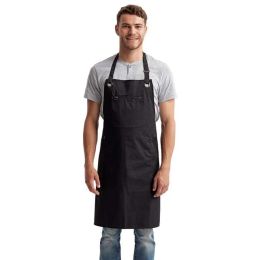 Artisan Collection by Reprime RP121 Barley Contrast Stitch Recycled Bib Apron