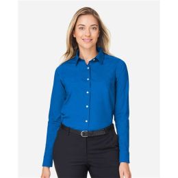 Devon & Jones DG505W Women's CrownLux Performance® Spencer Poplin Dress Shirt