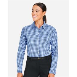 Devon & Jones DG536W Women's CrownLux Performance® Gingham Dress Shirt