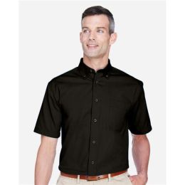 Harriton M500S Men's Easy Blend™ Twill Dress Shirt with Stain-Release