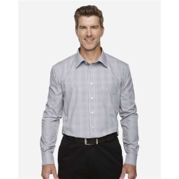 Devon & Jones DG520 Men's Crown Collection® Glen Plaid Woven Dress Shirt