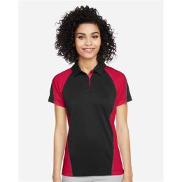 Harriton M385W Women's Advantage Snag Protection Plus IL Colorblock Polo