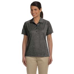 Harriton M374W Women's Polytech Mesh Insert Polo