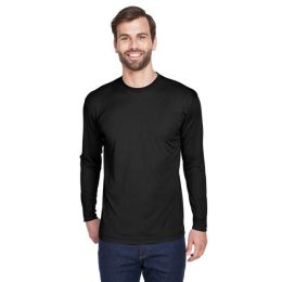 UltraClub 8422 Men's Cool & Dry Sport Long Sleeve Performance Interlock T-Shirt