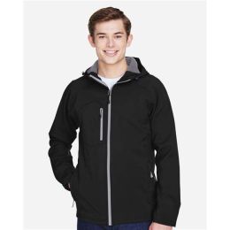 North End 88166 Men's Prospect Two-Layer Fleece Bonded Soft Shell Hooded Jacket