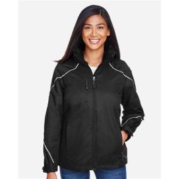 North End 78196 Women's Angle 3-in-1 Jacket with Bonded Fleece Liner