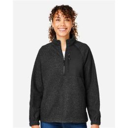 North End NE713W Women's Aura Sweater Fleece Quarter-Zip Pullover