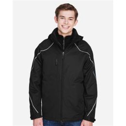 North End 88196 Men's Angle 3-In-1 Jacket with Bonded Fleece Liner