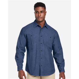 Harriton M540 Unisex Denim Shirt Jacket