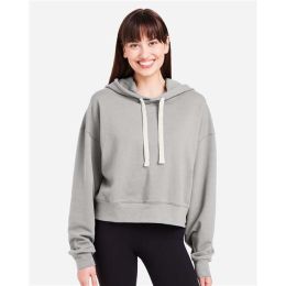 Glyder PDP1725 Women's Vintage Oversized Cropped Hooded Sweatshirt