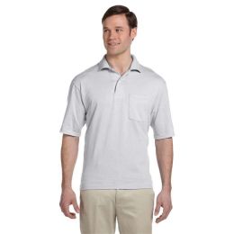 JERZEES 436MPR Men's SpotShield® 50/50 Polo with Pocket