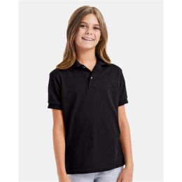 Hanes 054Y Youth EcoSmart® Jersey Polo