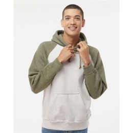 J. America 8885 Men's Vintage Heather Hooded Sweatshirt