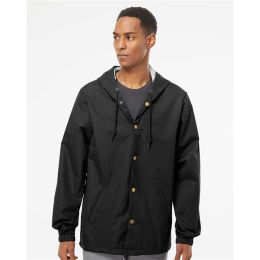 Independent Trading Co. EXP95NB Men's Water-Resistant Hooded Windbreaker