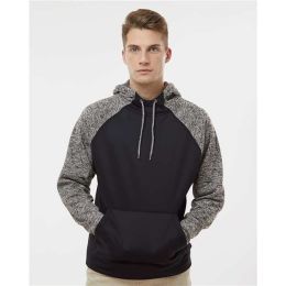 J. America 8612 Men's Colorblocked Cosmic Fleece Hooded Sweatshirt