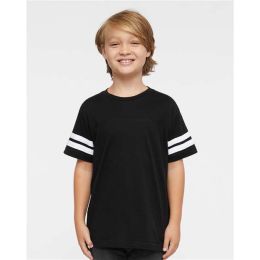 LAT 6137 Youth Football Fine Jersey Tee