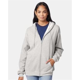 Hanes P180 Unisex EcoSmart® Full-Zip Hooded Sweatshirt