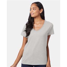 Hanes S04V Women's Perfect-T V-Neck T-Shirt