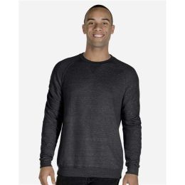 JERZEES 91MR Unisex Snow Heather French Terry Crewneck Sweatshirt