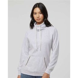 J. America 8653 Women’s Relay Cowl Neck Sweatshirt