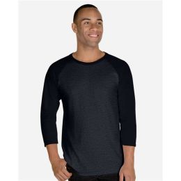 JERZEES 560RR Premium Blend Ringspun Three-Quarter Sleeve Raglan Baseball T-Shirt