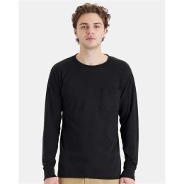Hanes W120 Unisex Workwear Long Sleeve Pocket T-Shirt