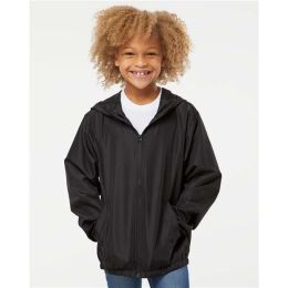 Independent Trading Co. EXP24YWZ Youth Lightweight Windbreaker Full-Zip Jacket