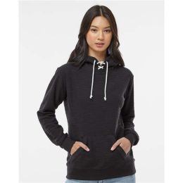 J. America 8694 Women’s French Terry Sport Lace Scuba Hooded Sweatshirt