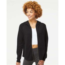 Independent Trading Co. PRM2500Z Women's California Wave Wash Full-Zip Hooded Sweatshirt