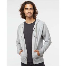 Independent Trading Co. SS1000Z Unisex Icon Lightweight Loopback Terry Full-Zip Hooded Sweatshirt