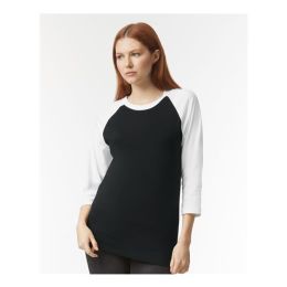 American Apparel 2003CVC Unisex CVC Three-Quarter Sleeve Tee
