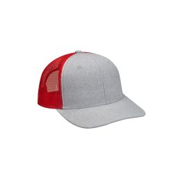 Adams Headwear PV102 Heather Woven/Soft Mesh Trucker Style Cap