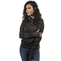 Burnside 5605 Women's Enzyme-Washed French Terry Hooded Sweatshirt