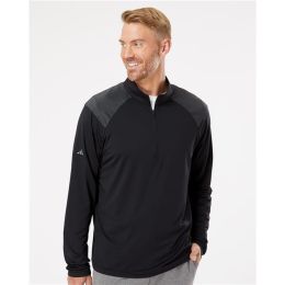 Adidas A520 Men's Ultimate365 Lightweight Shoulder Stripe Quarter-Zip Pullover