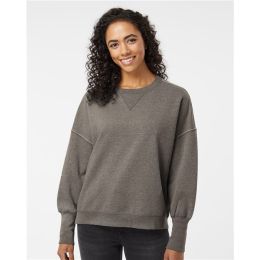 MV Sport W22712 Women's Sueded Fleece Crewneck Sweatshirt