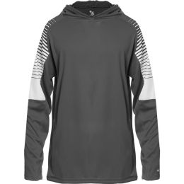 Badger 2211 Youth Lineup Hooded Long Sleeve T-Shirt