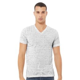 BELLA + CANVAS 3655 Unisex Textured Jersey V-Neck Tee
